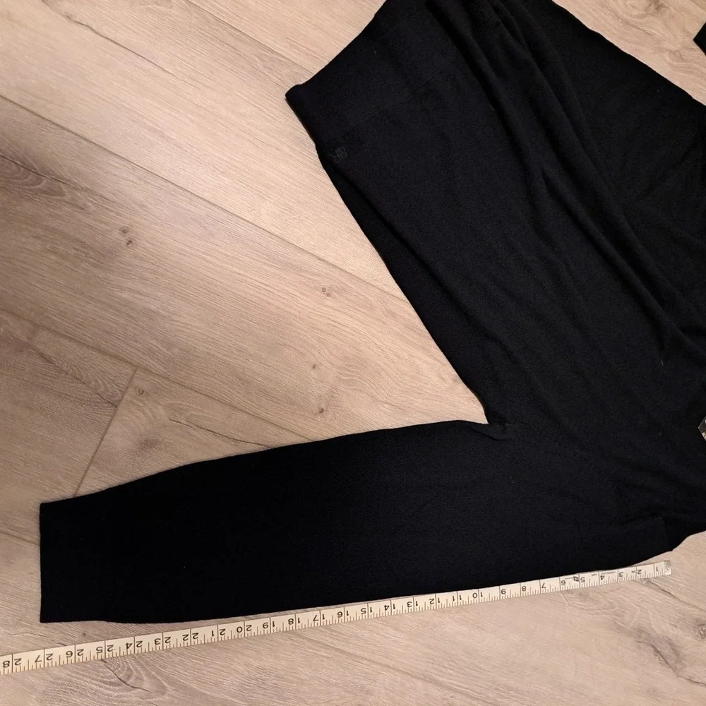 Banana Republic‎ Black 100% Merino Wool Crewneck Lightweight Sweater Size XXL